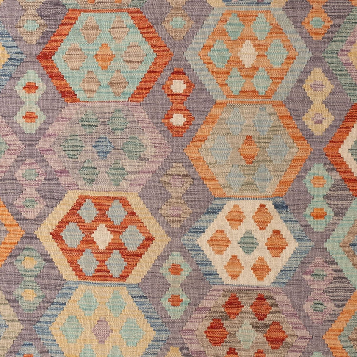 Kelim tapijt - Splash - 296 x 205 cm - veelkleurig