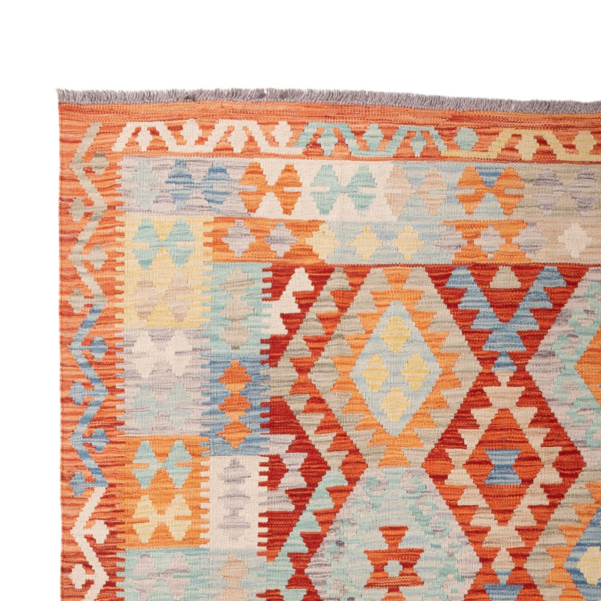 Kelim tapijt - Splash - 298 x 203 cm - veelkleurig