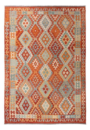 Kelim tapijt - Splash - 291 x 201 cm - veelkleurig