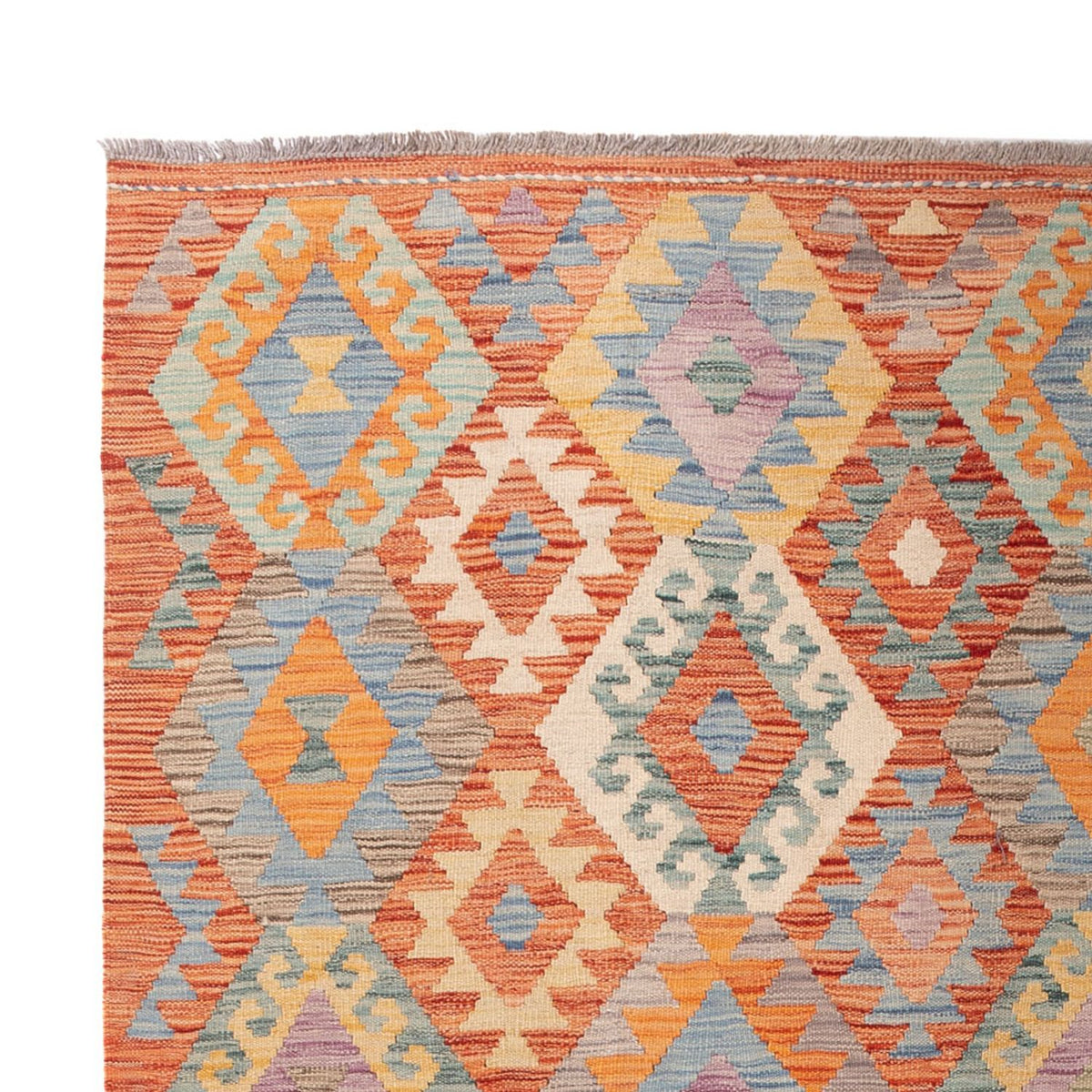 Kelim tapijt - Splash - 297 x 199 cm - veelkleurig