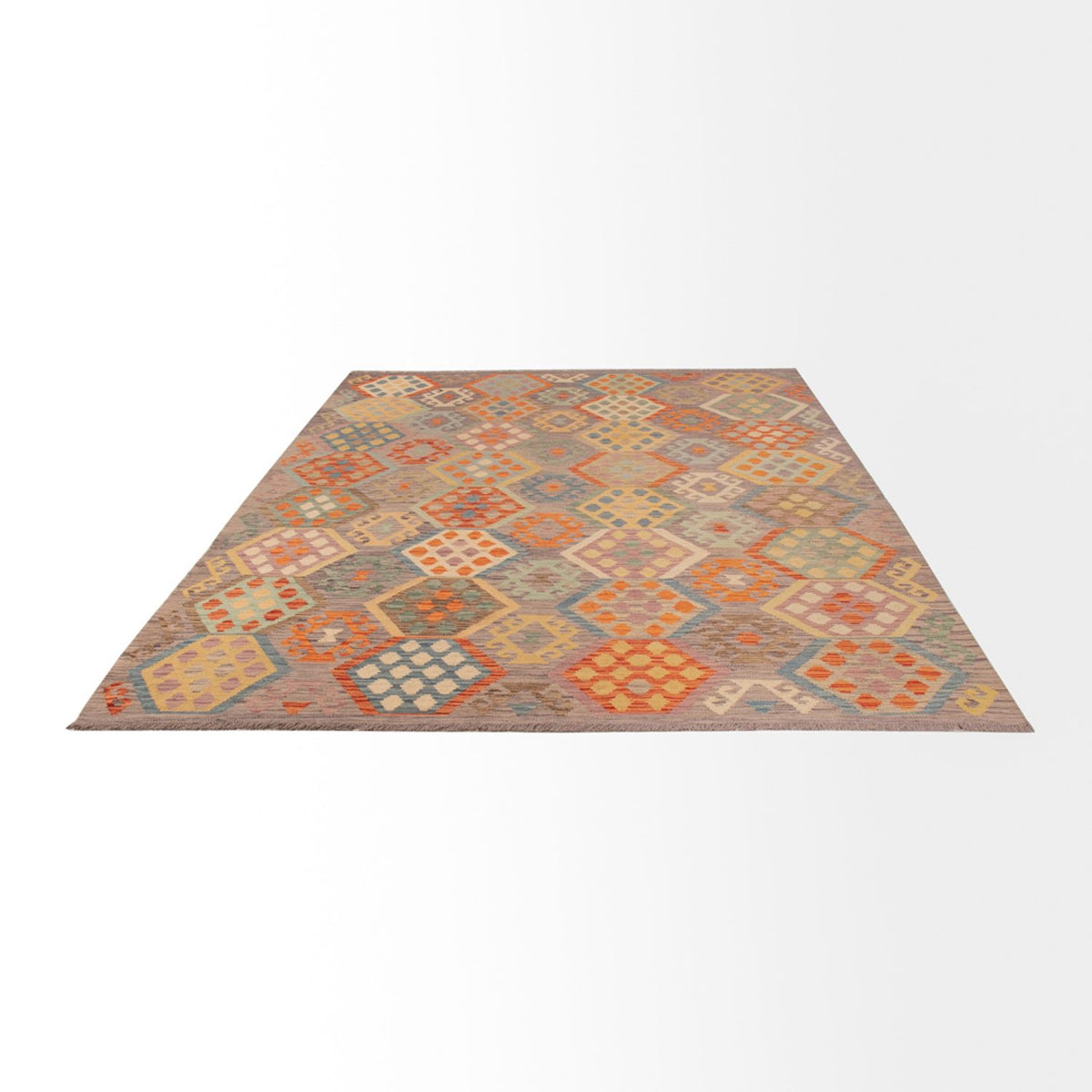 Kelim tapijt - Splash - 296 x 205 cm - veelkleurig