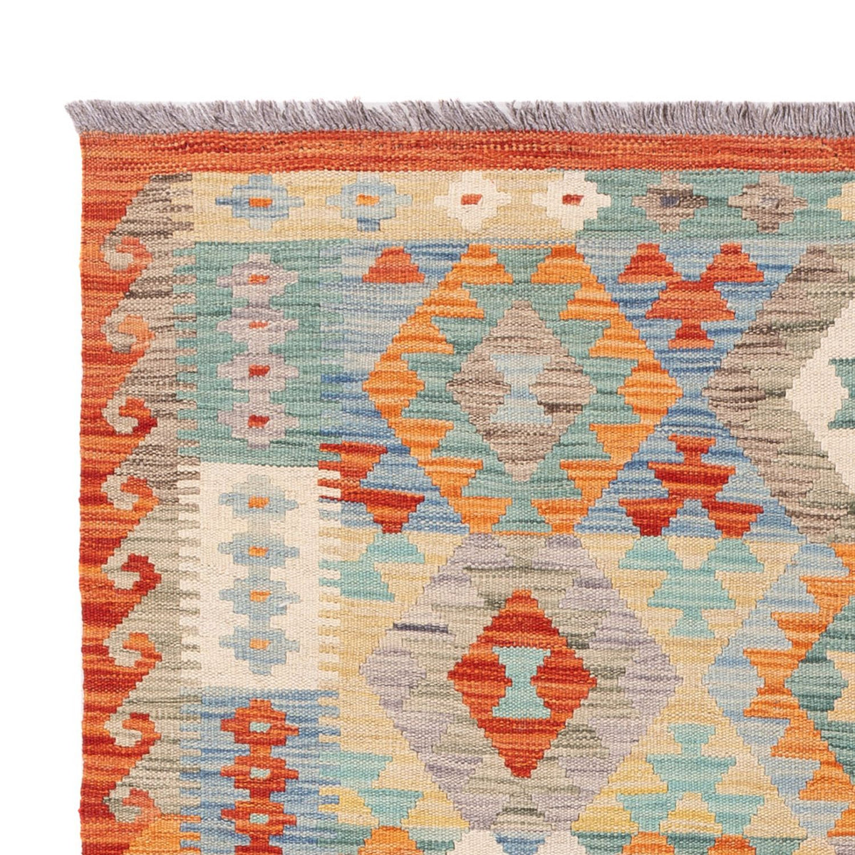 Kelim tapijt - Splash - 187 x 129 cm - veelkleurig