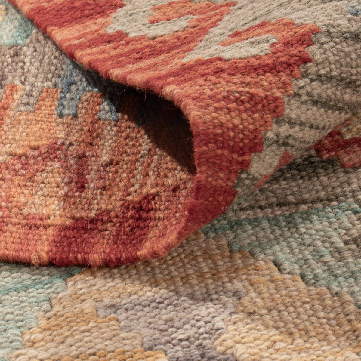 Kelim tapijt - Splash - 187 x 129 cm - veelkleurig