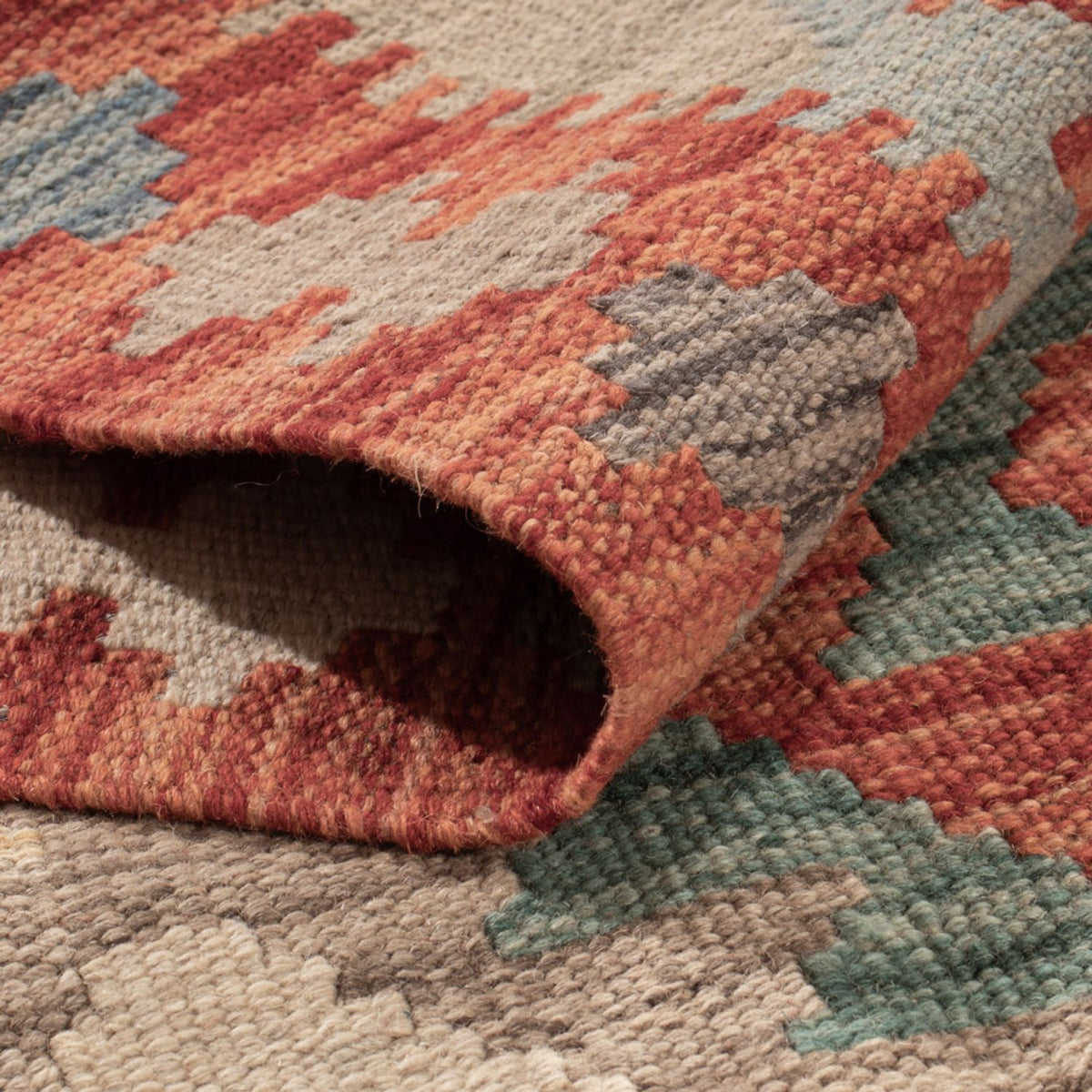 Kelim tapijt - Splash - 175 x 124 cm - veelkleurig