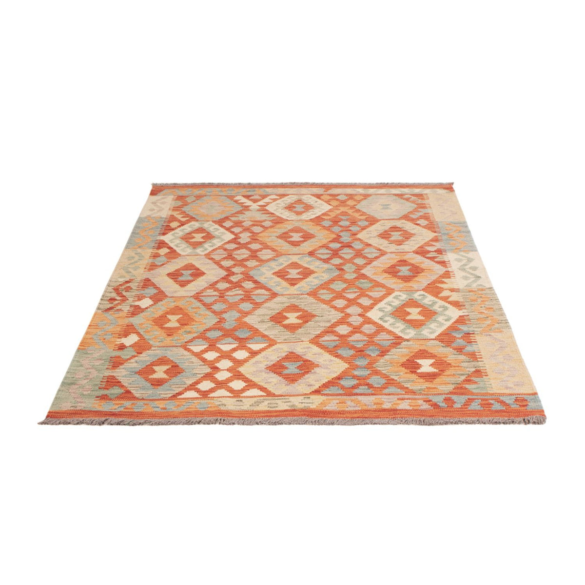 Kelim tapijt - Splash - 176 x 125 cm - veelkleurig