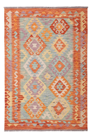 Kelim tapijt - Splash - 178 x 128 cm - veelkleurig