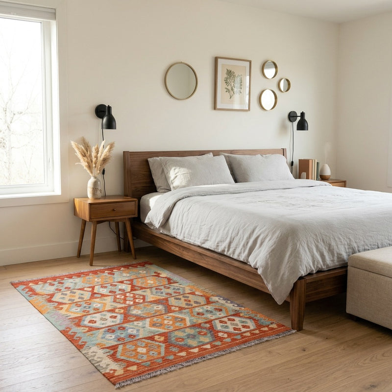 Kilim Maimana Tapijt 176x123cm - Wollen tapijt