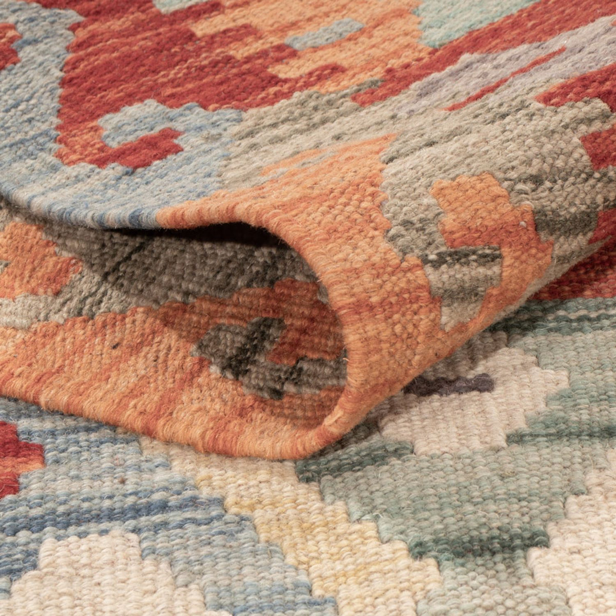 Kelim tapijt - Splash - 176 x 123 cm - veelkleurig