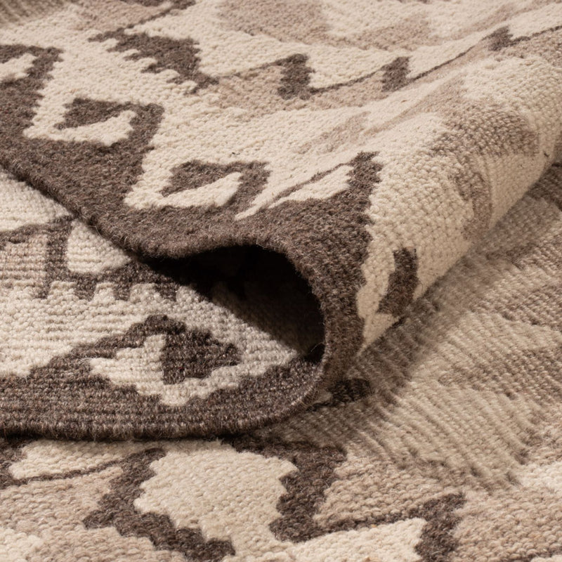 Kelim tapijt - Splash - 291 x 208 cm - lichtgrijs