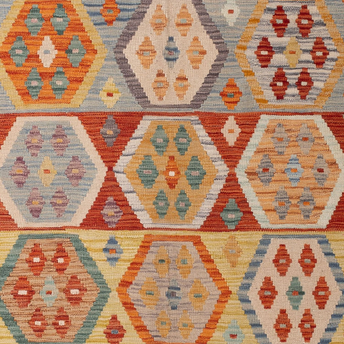 Kelim tapijt - Splash - 305 x 200 cm - veelkleurig