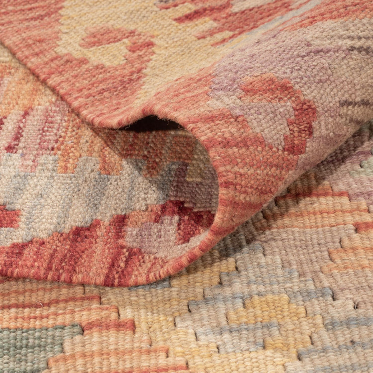 Kelim tapijt - Splash - 175 x 118 cm - veelkleurig