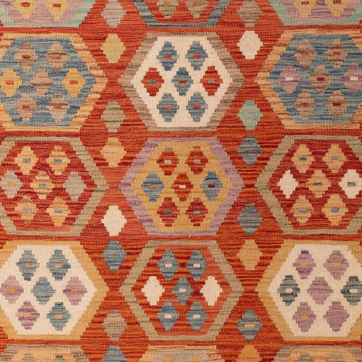 Kelim tapijt - Splash - 295 x 195 cm - veelkleurig