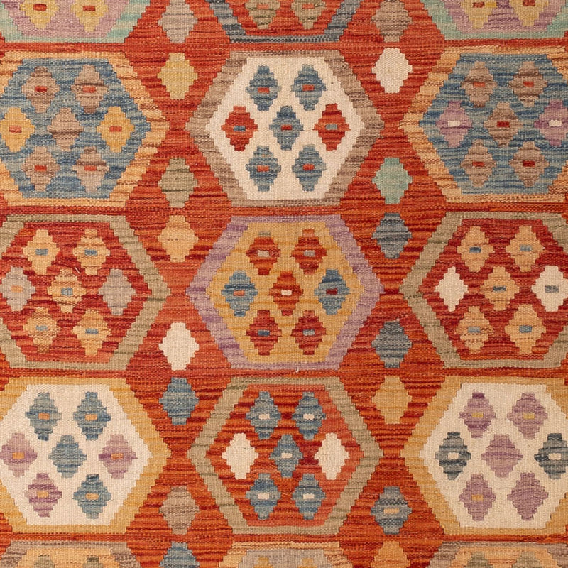 Kelim tapijt - Splash - 295 x 195 cm - veelkleurig