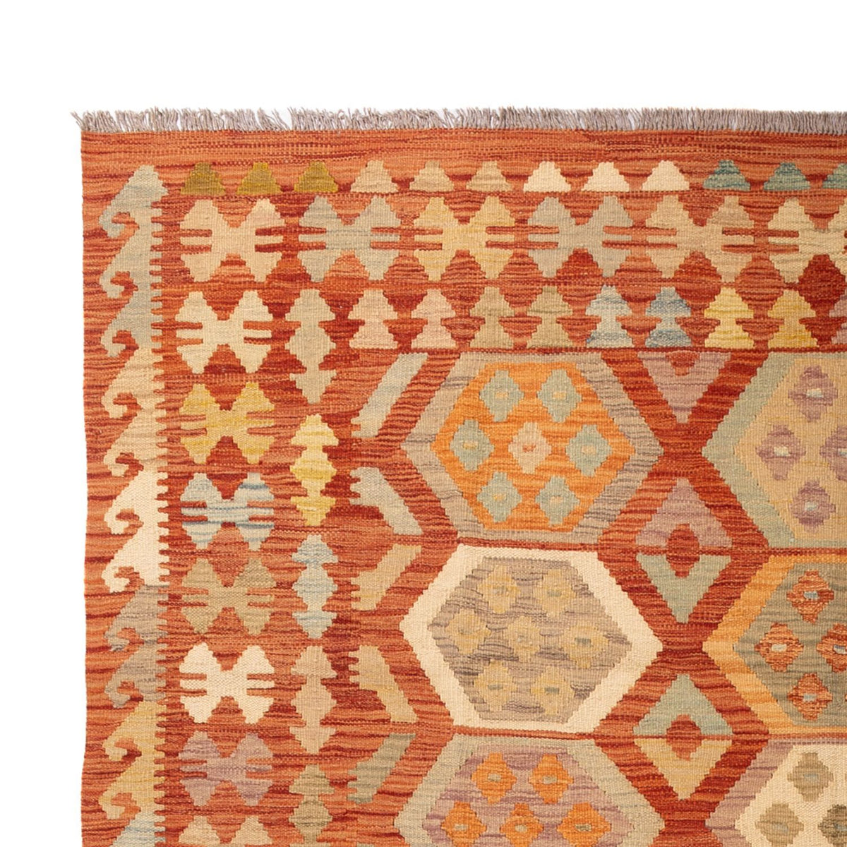 Kelim tapijt - Splash - 302 x 198 cm - veelkleurig