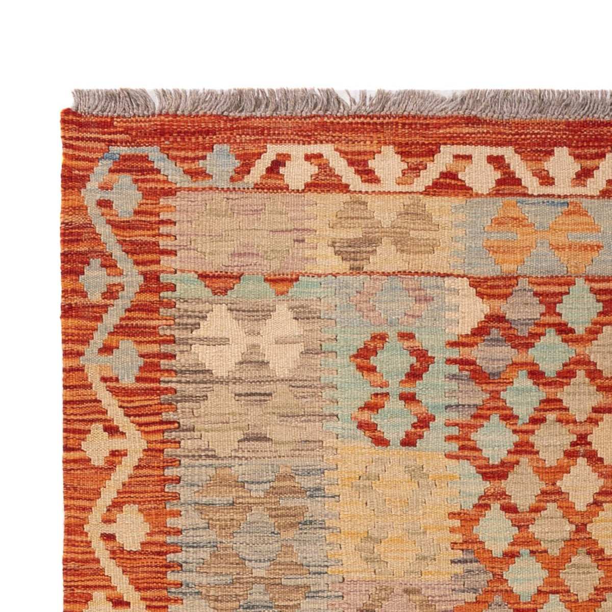 Kelim tapijt - Splash - 200 x 122 cm - veelkleurig