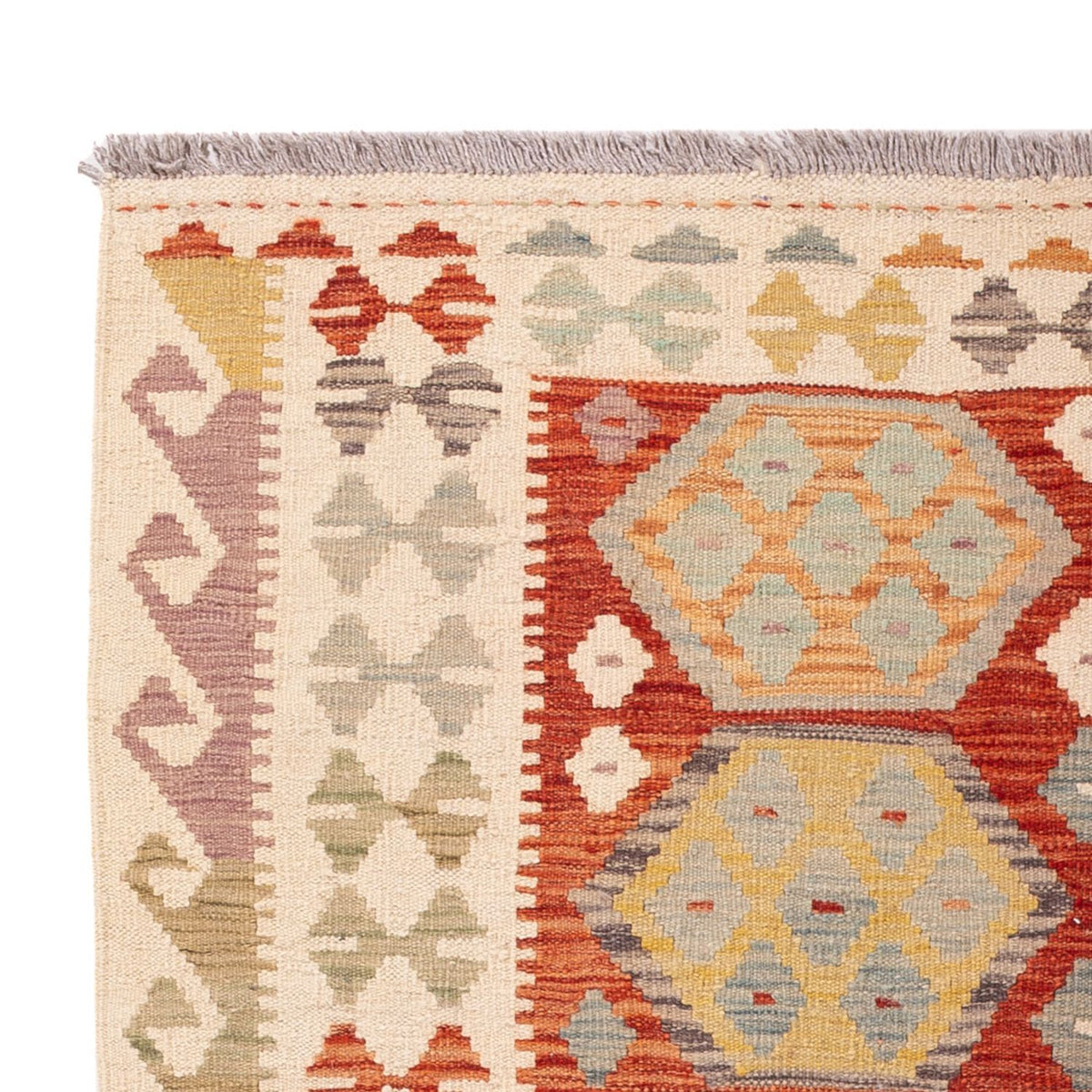 Kelim tapijt - Splash - 184 x 120 cm - veelkleurig