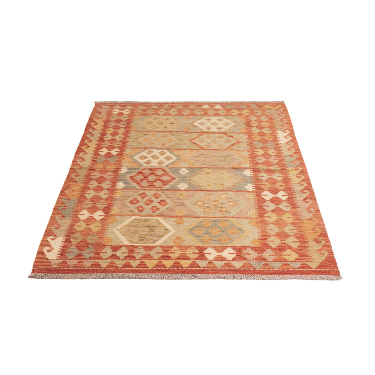 Kelim tapijt - Splash - 194 x 117 cm - veelkleurig