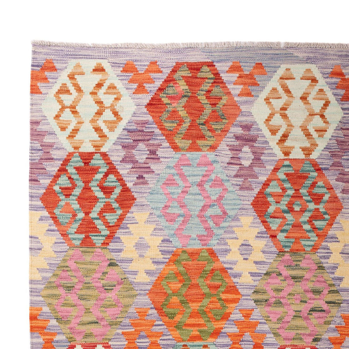 Kelim tapijt - Splash - 290 x 214 cm - veelkleurig