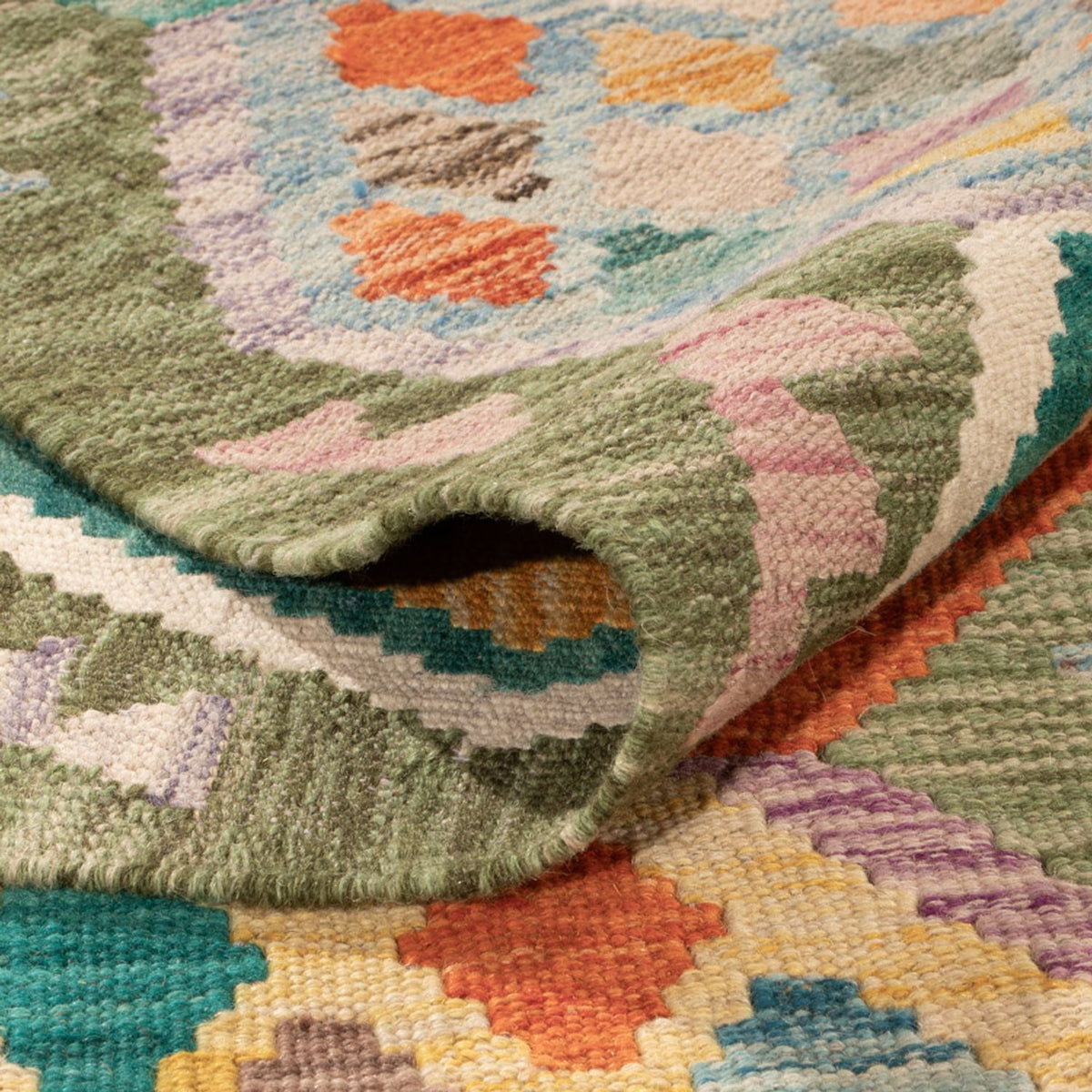 Kelim tapijt - Splash - 299 x 200 cm - veelkleurig