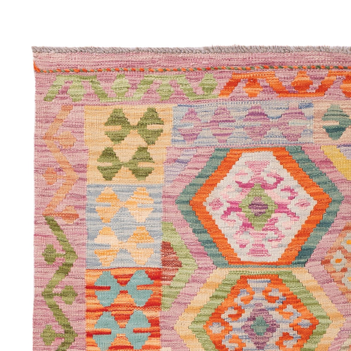 Kelim tapijt - Splash - 187 x 127 cm - veelkleurig