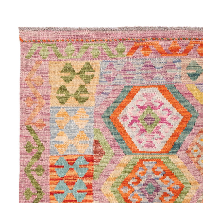 Kelim tapijt - Splash - 187 x 127 cm - veelkleurig