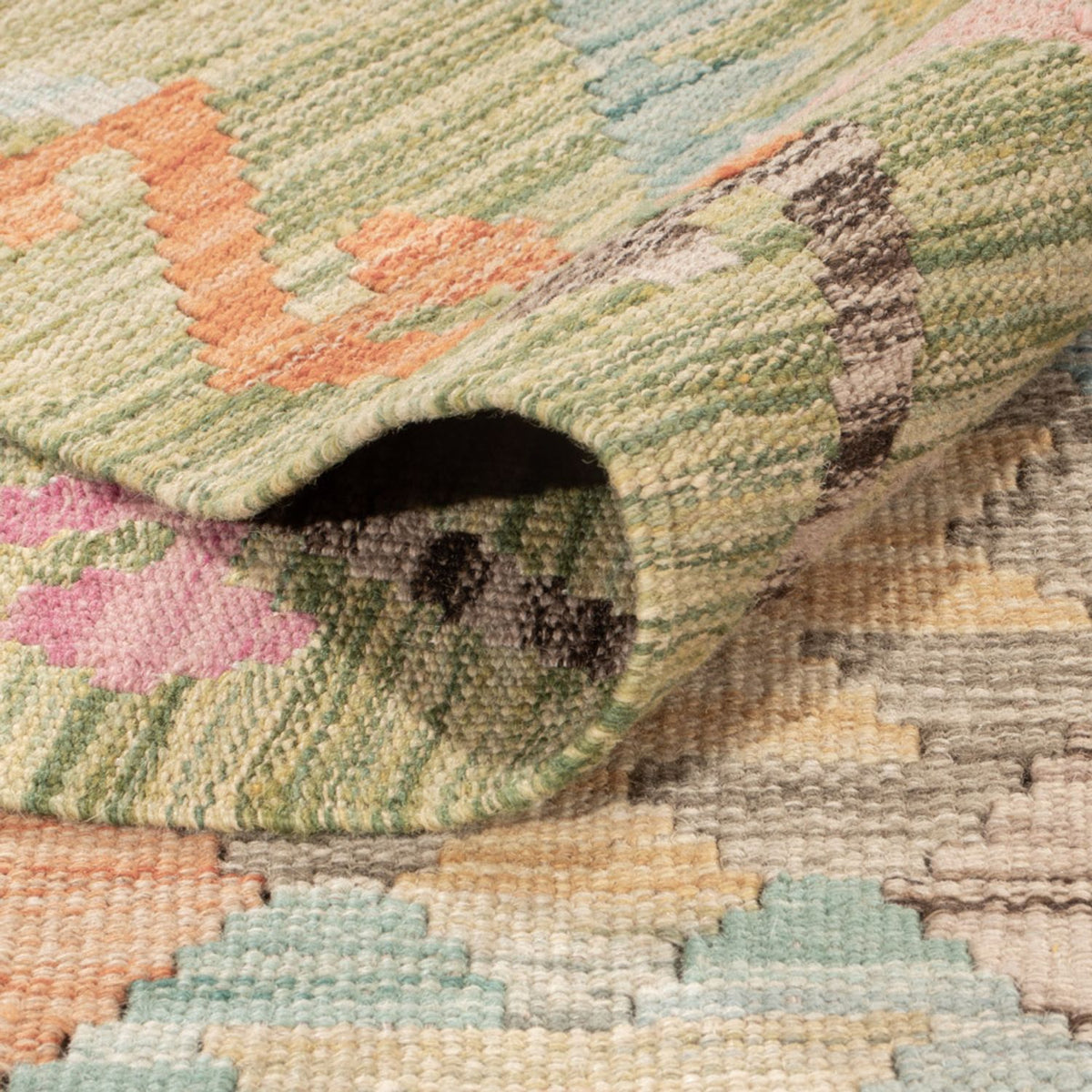 Kelim tapijt - Splash - 181 x 120 cm - veelkleurig