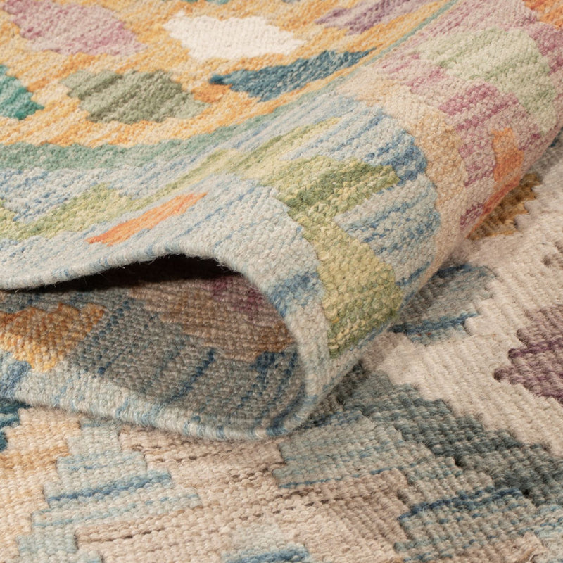 Kelim tapijt - Splash - 177 x 124 cm - veelkleurig