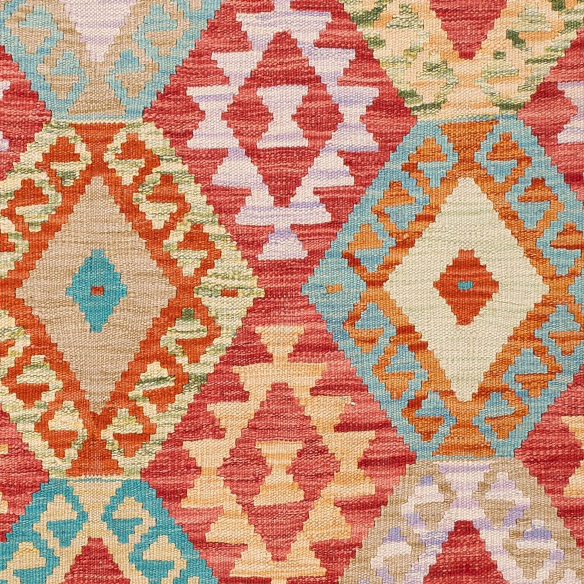 Kelim tapijt - Splash - 186 x 132 cm - veelkleurig