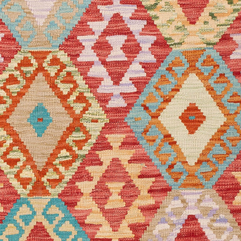 Kelim tapijt - Splash - 186 x 132 cm - veelkleurig