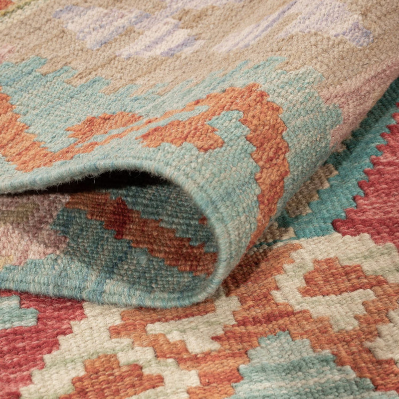 Kelim tapijt - Splash - 186 x 132 cm - veelkleurig