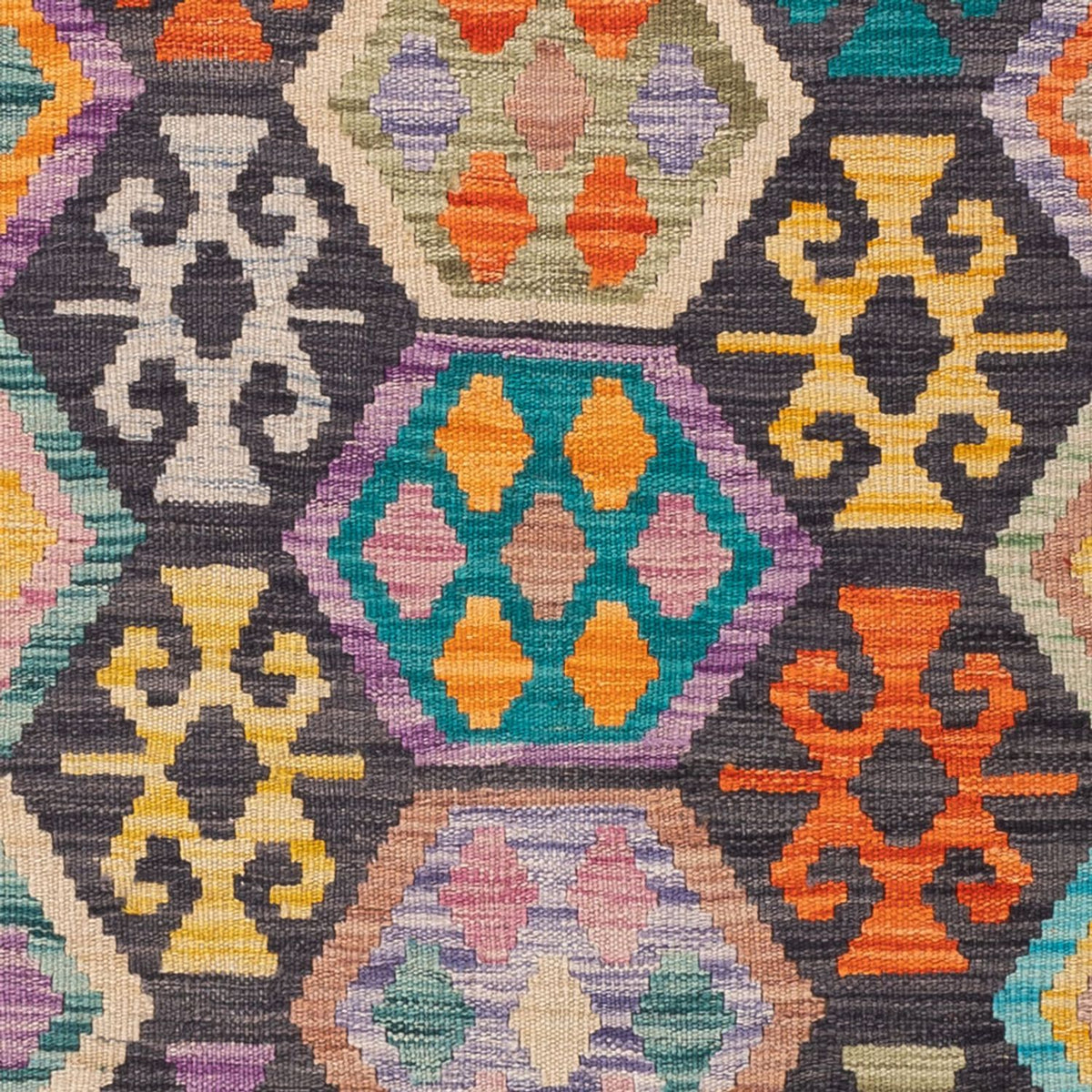 Kelim tapijt - Splash - 180 x 127 cm - veelkleurig
