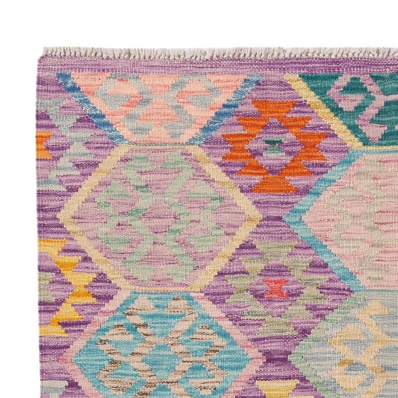 Kelim tapijt - Splash - 173 x 124 cm - veelkleurig