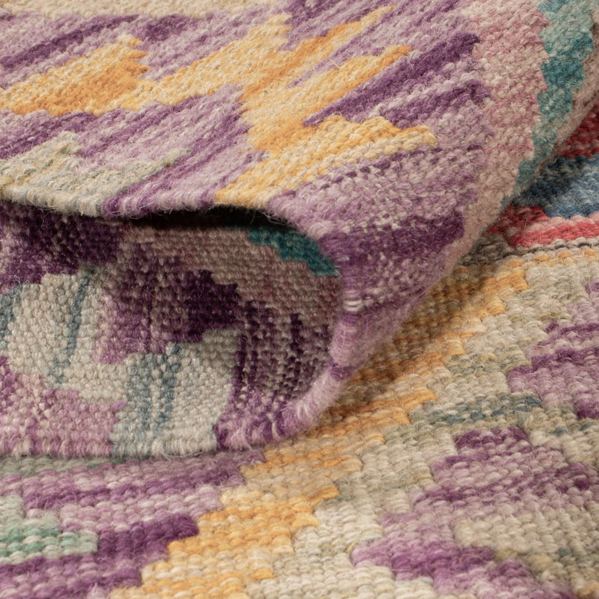 Kelim tapijt - Splash - 173 x 124 cm - veelkleurig