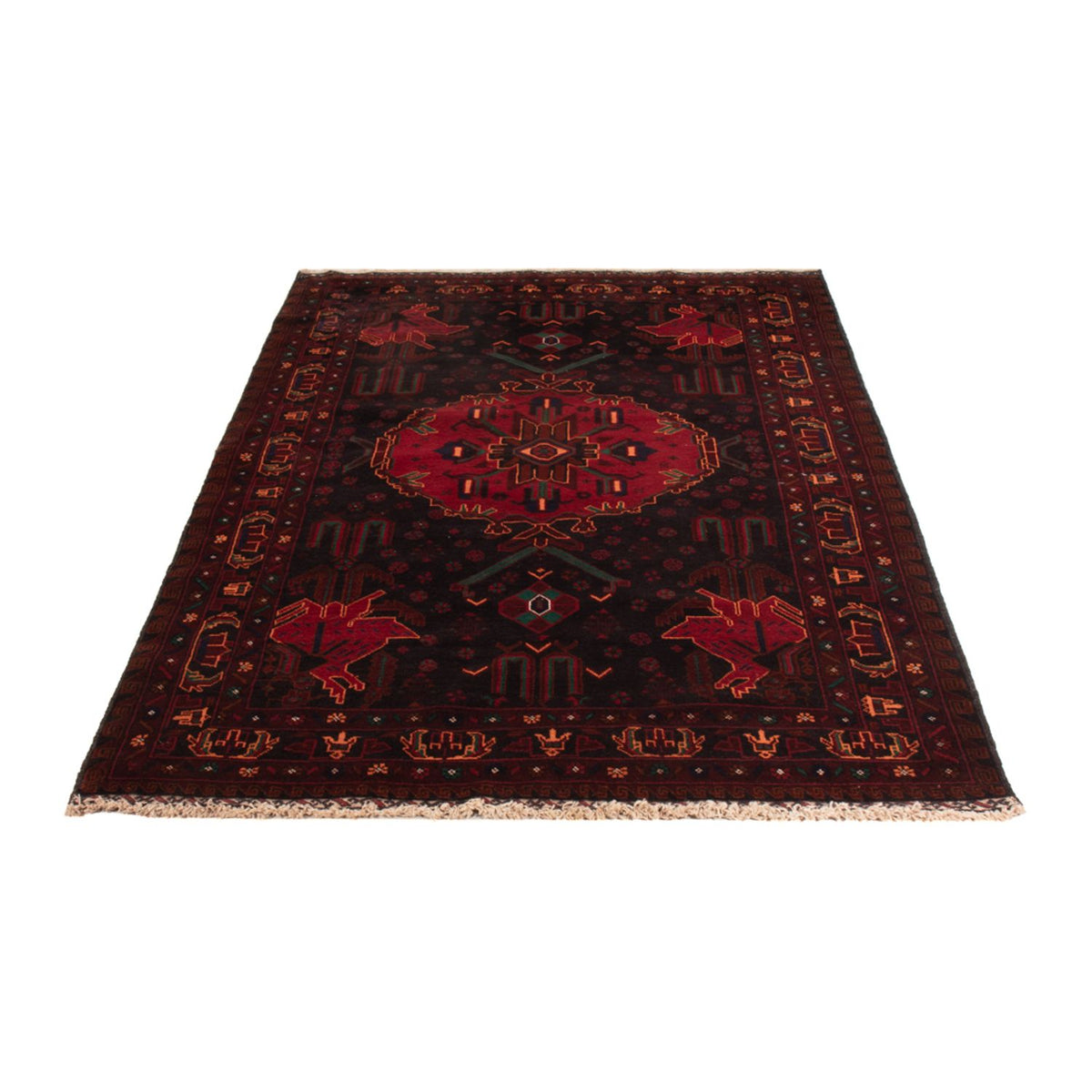 Baluch tapijt - 207 x 127 cm - donkerrood
