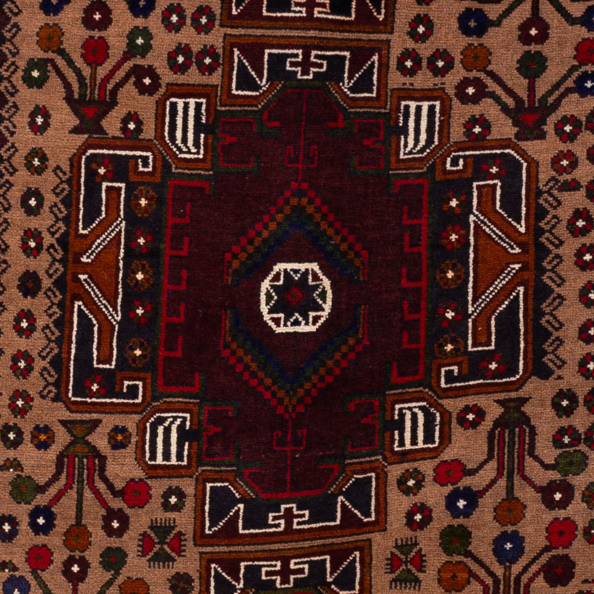Loper Baluch tapijt - 209 x 107 cm - roest