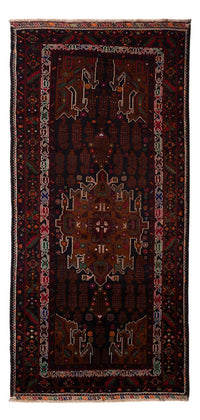 Loper Baluch tapijt - 222 x 103 cm - donkerrood