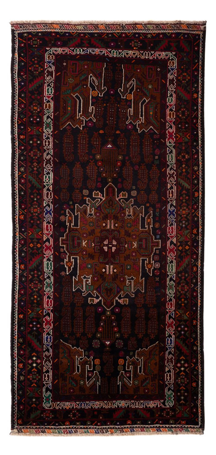 Loper Baluch tapijt - 222 x 103 cm - donkerrood