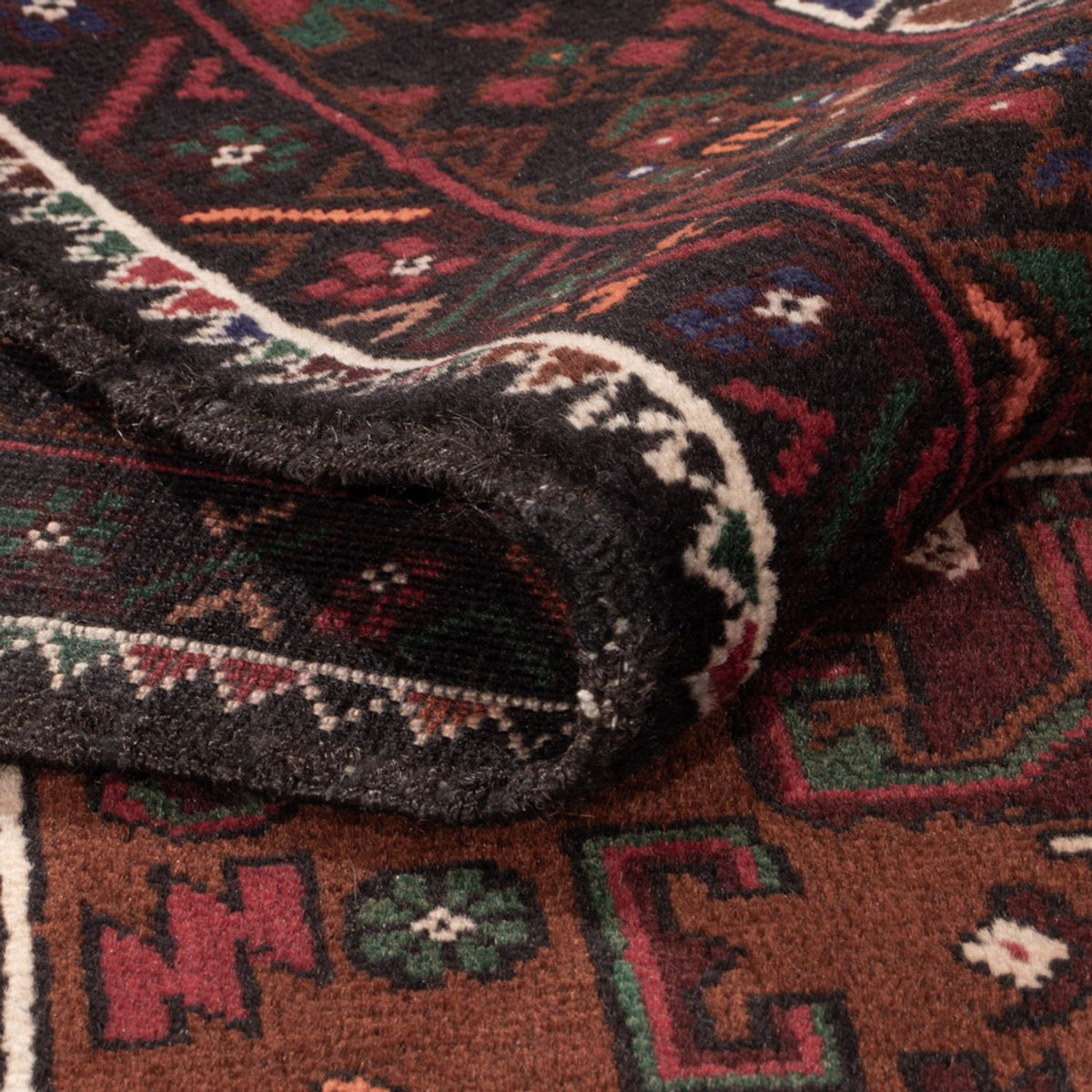 Loper Baluch tapijt - 222 x 103 cm - donkerrood