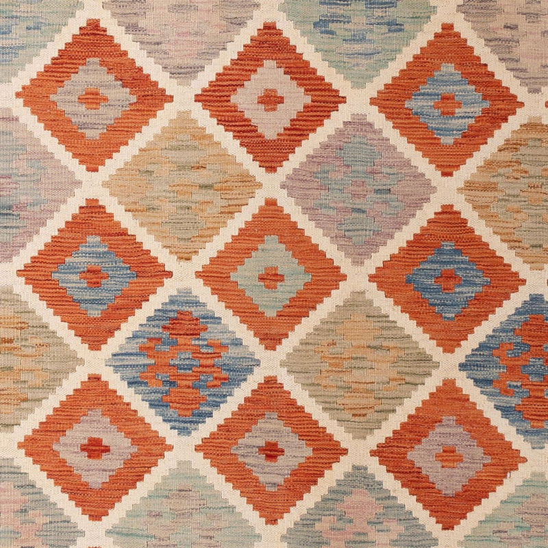 Kelim tapijt - Splash - 300 x 200 cm - veelkleurig