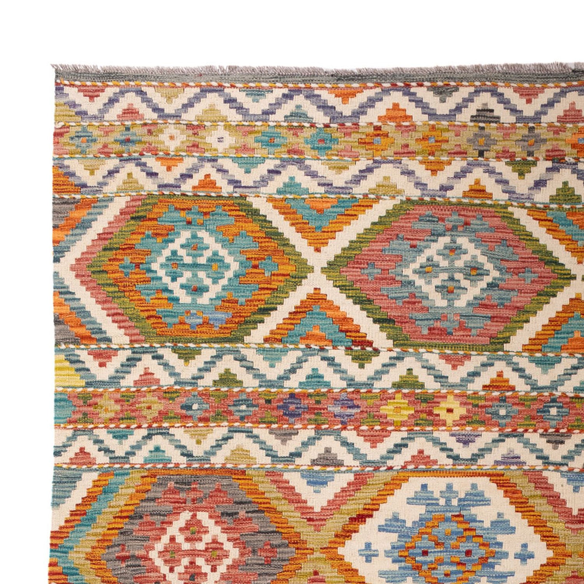 Kelim tapijt - Splash - 304 x 209 cm - veelkleurig
