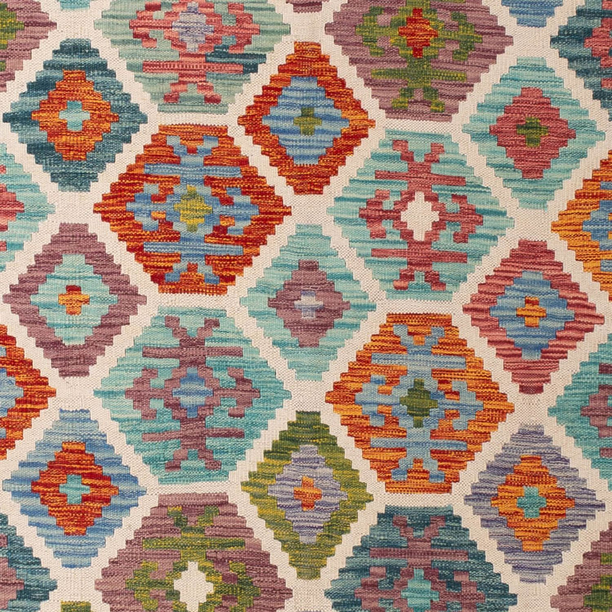 Kelim tapijt - Splash - 296 x 204 cm - veelkleurig