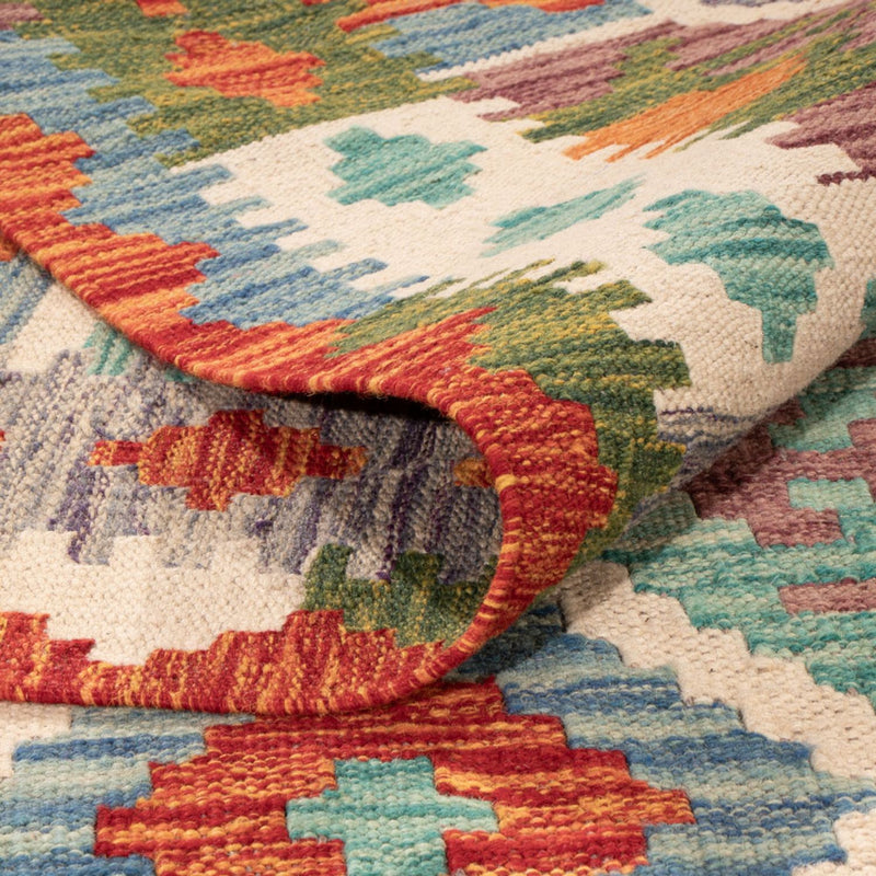 Kelim tapijt - Splash - 296 x 204 cm - veelkleurig