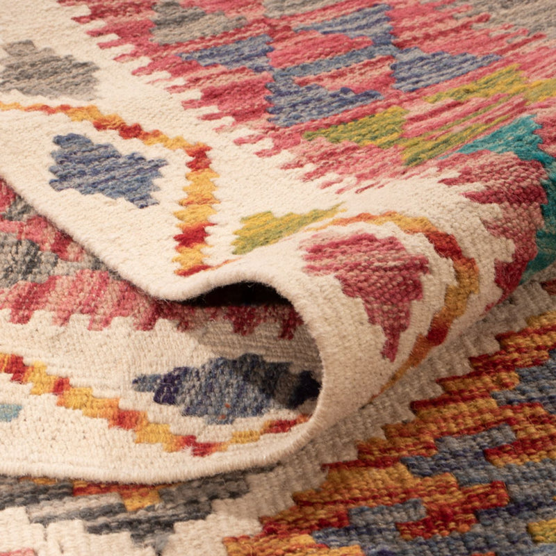 Kelim tapijt - Splash - 290 x 200 cm - veelkleurig