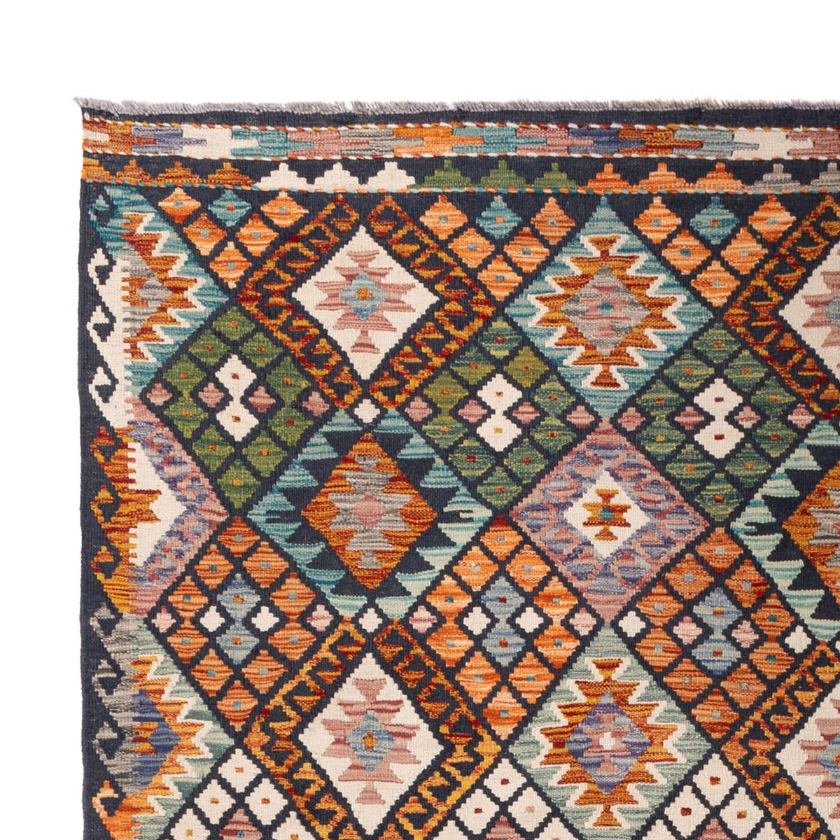 Kelim tapijt - Splash - 290 x 206 cm - veelkleurig