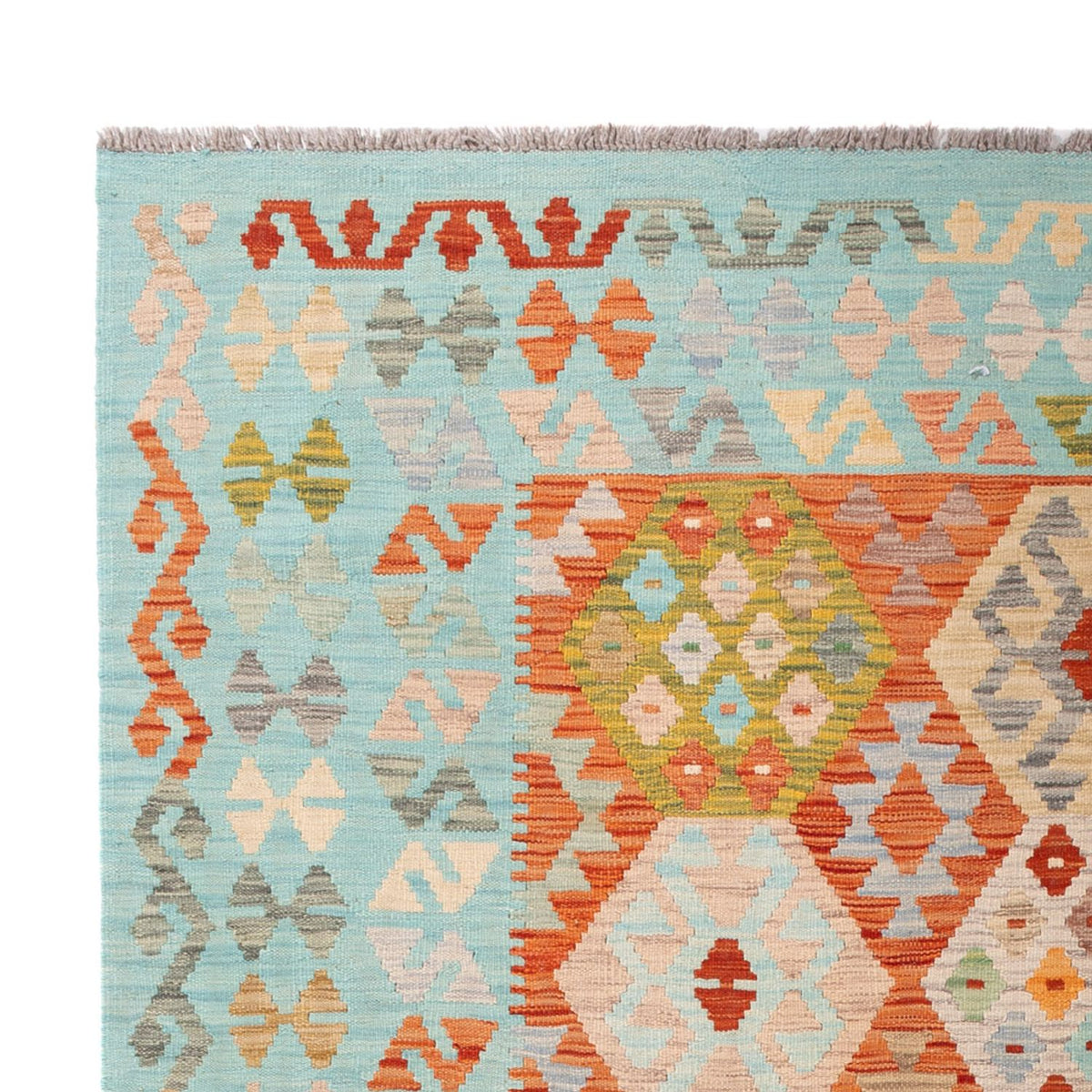 Kelim tapijt - Splash - 305 x 195 cm - veelkleurig