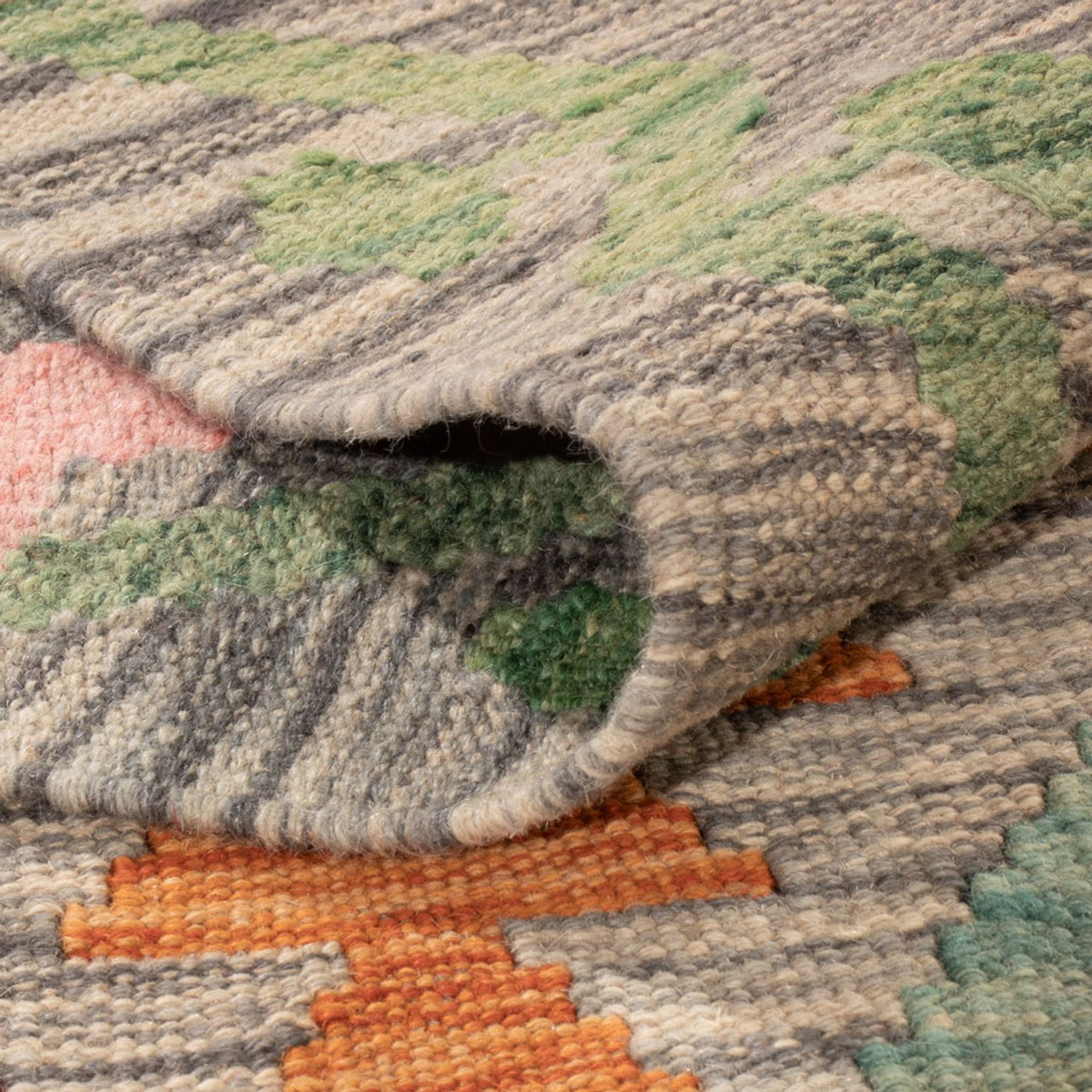 Kelim tapijt - Splash - 294 x 202 cm - veelkleurig