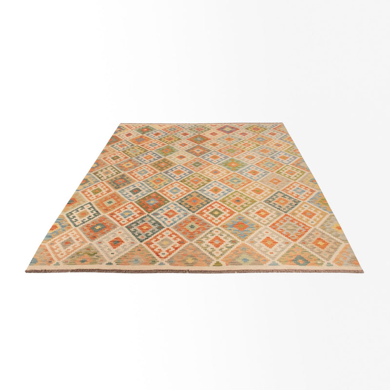 Kelim tapijt - Splash - 299 x 206 cm - veelkleurig