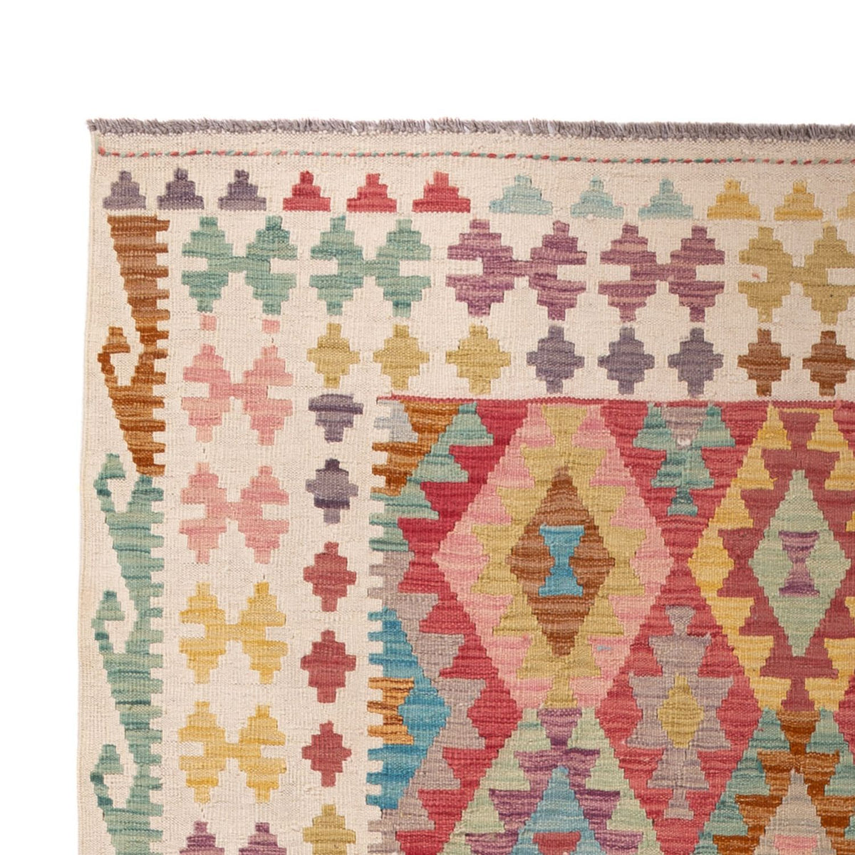 Kelim tapijt - Splash - 300 x 201 cm - veelkleurig