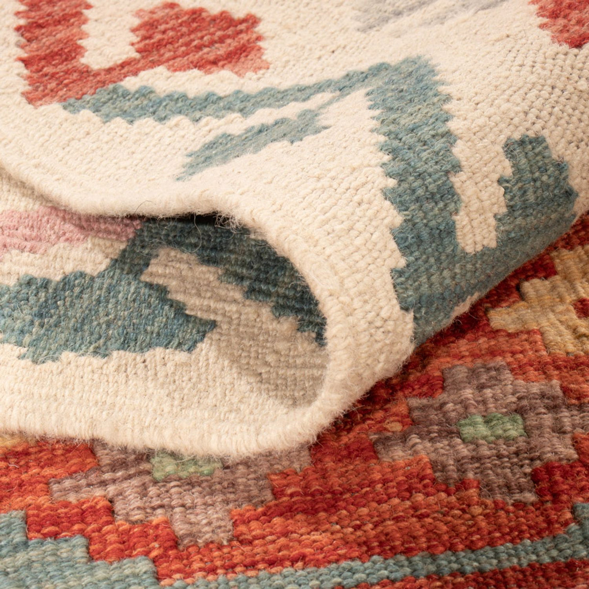 Kelim tapijt - Splash - 294 x 206 cm - veelkleurig