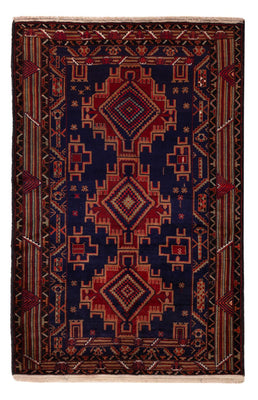 Baluch tapijt - 200 x 122 cm - donkerrood